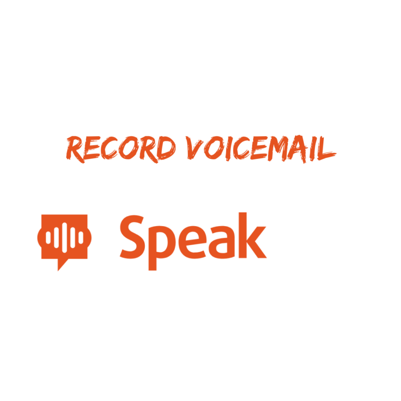 Record Voicemail on SpeakPipe
